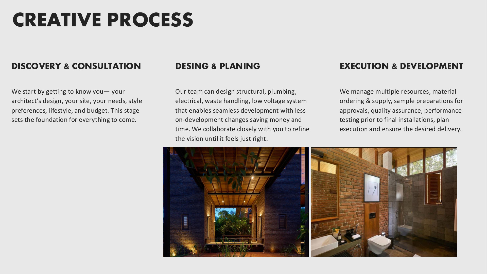 Primetech creative process with project images